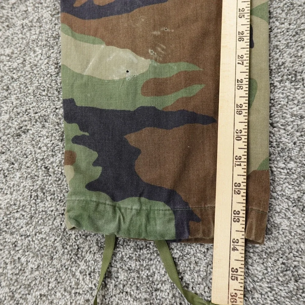 Military Pants Mens S Woodland Camo Combat Trouser Cargo Paratrooper Double Knee